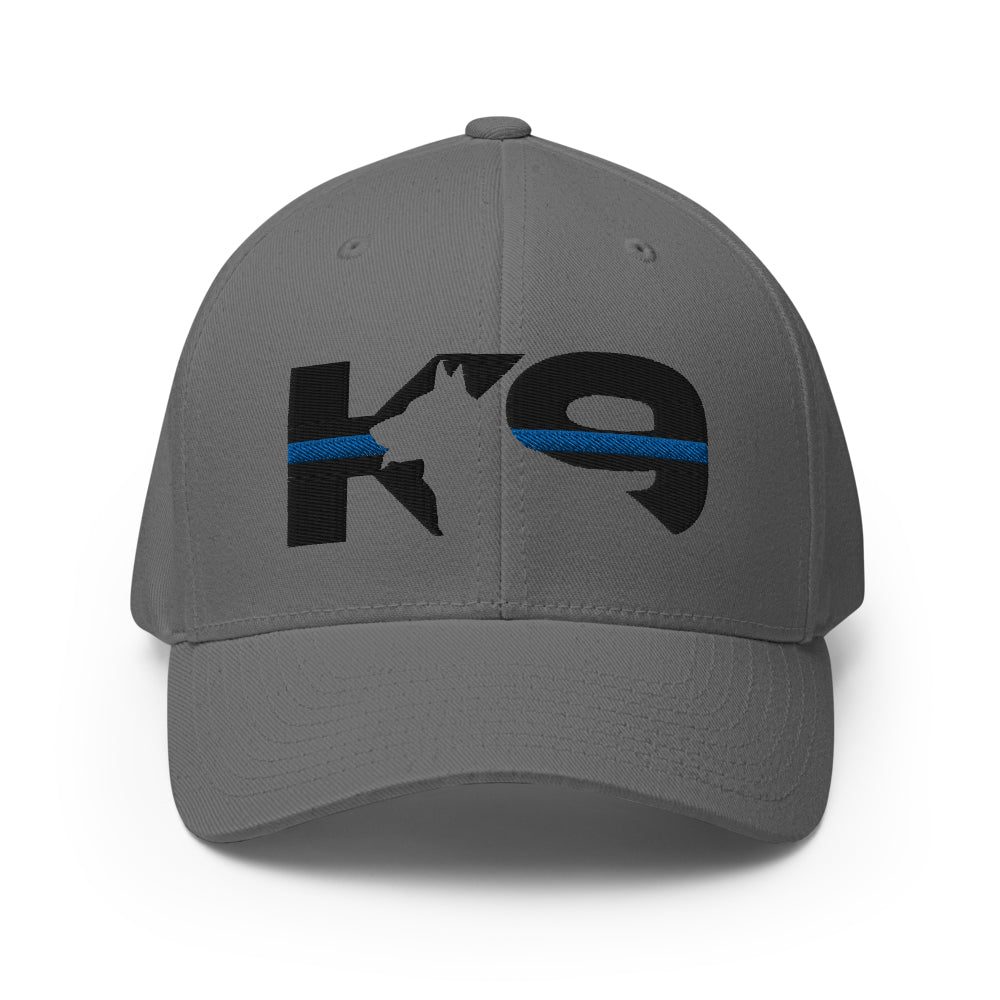 K-9 Thin Blue Line Flexfit Hat-Hats-Ardent Patriot Apparel Co.