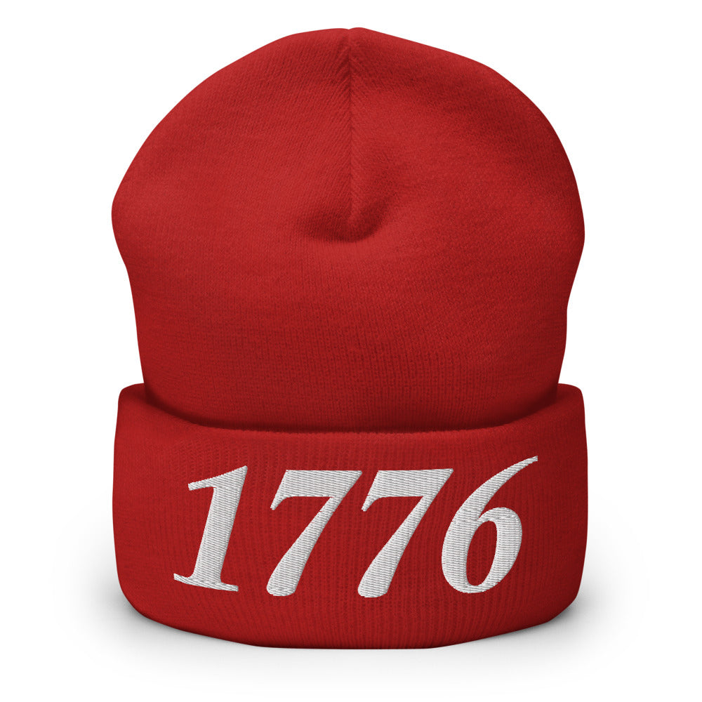 1776 Beanie-Beanie-Red-Ardent Patriot Apparel Co.