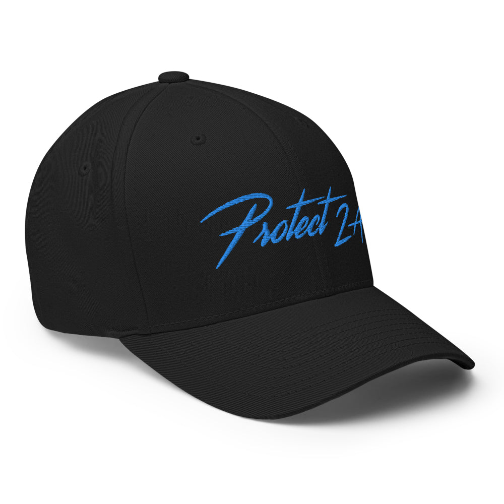 Rad Protect 2A Flexfit Hat (Blue)-Hats-Black-S/M-Ardent Patriot Apparel Co.