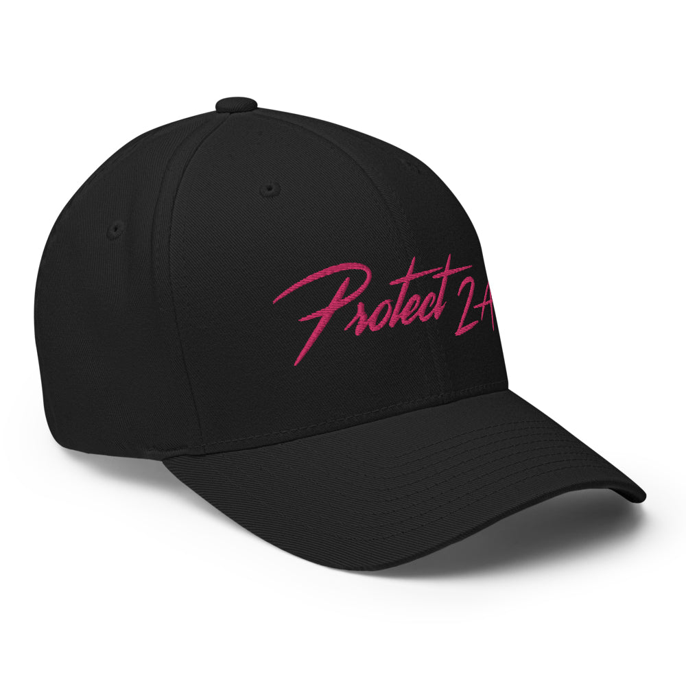 Rad Protect 2A Flexfit Hat (Pink)-Hats-Black-S/M-Ardent Patriot Apparel Co.