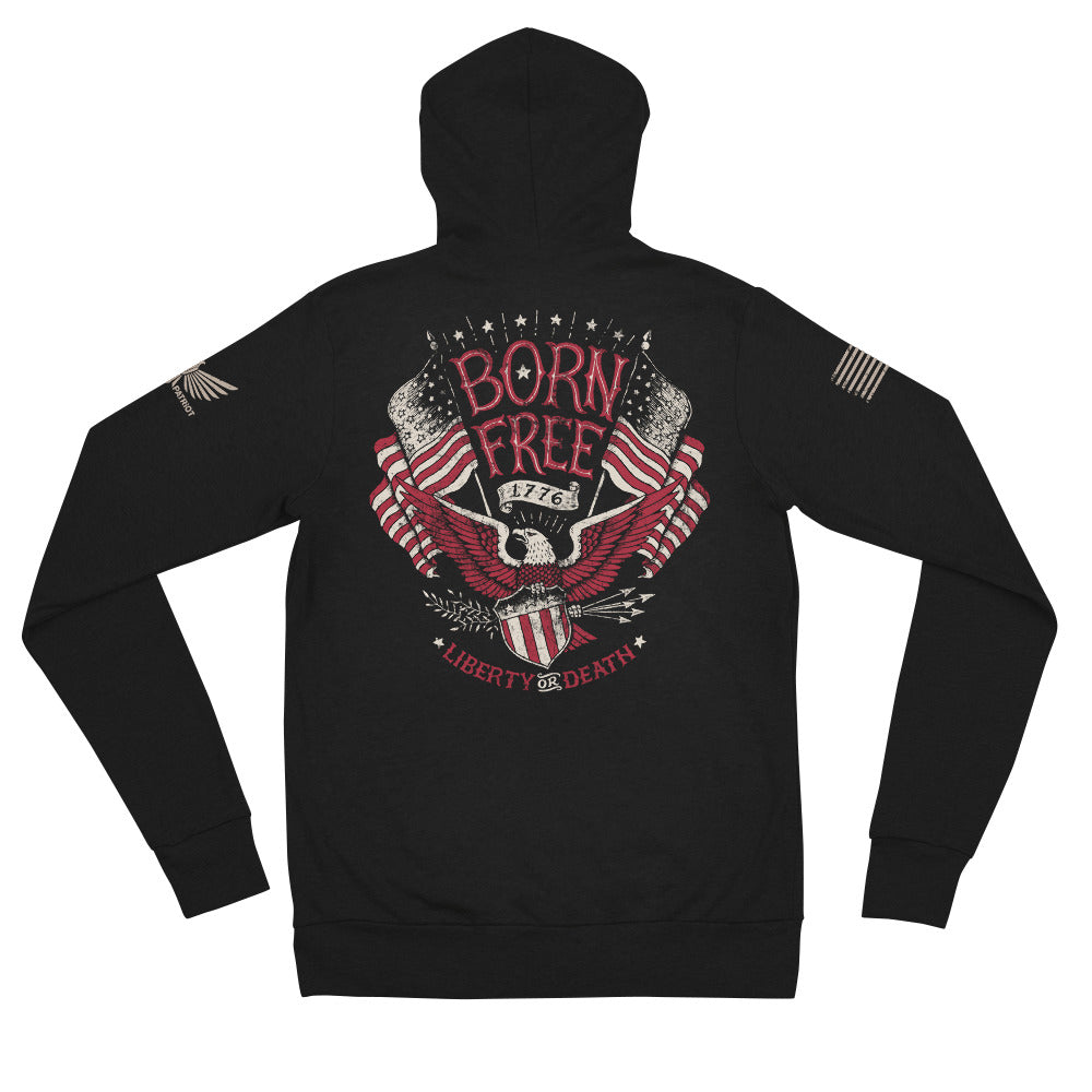 Born Free Zip Hoodie | Zip Hoodie | Ardent Patriot Apparel Co.