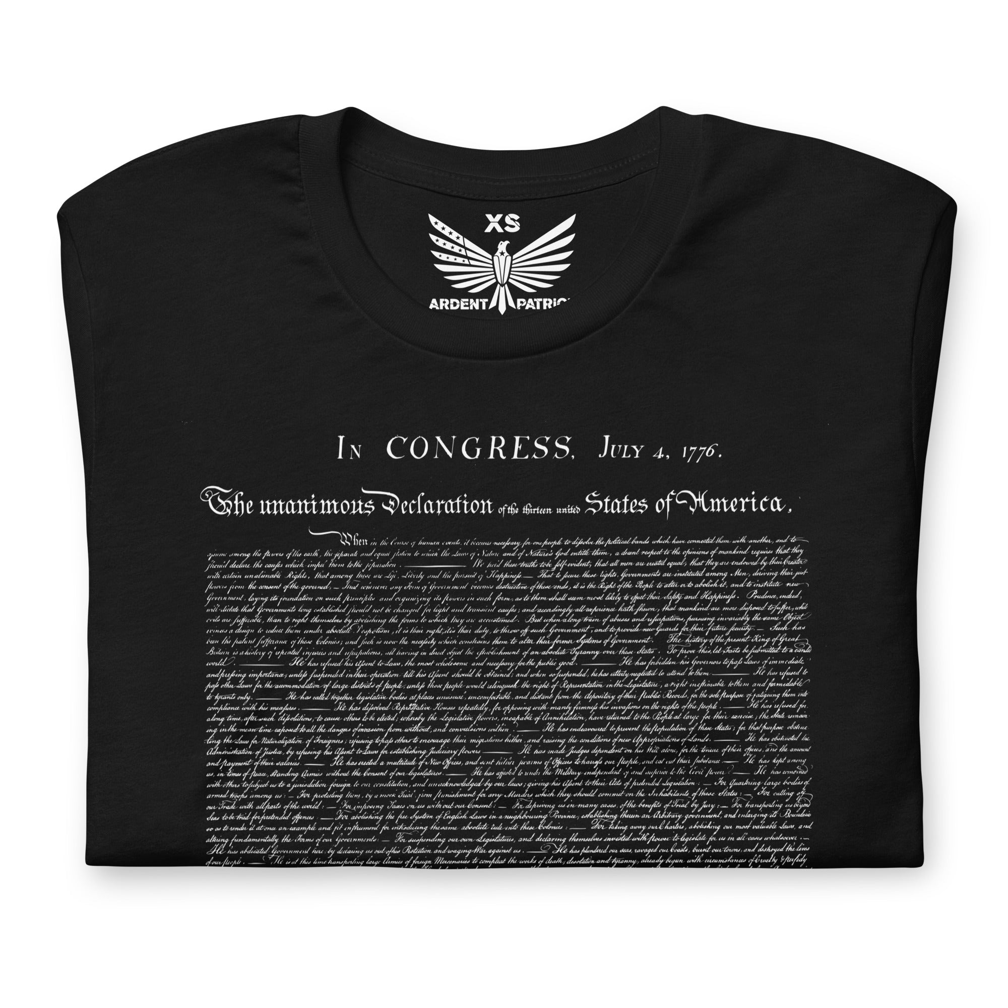 The Declaration-Men's Shirt-XS-Ardent Patriot Apparel Co.